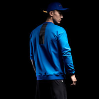 MSGD秋冬运动未来蓝色拼接套头卫衣宽松拼接防风套头衫上衣 Future Blue未来蓝 L(现货出售)