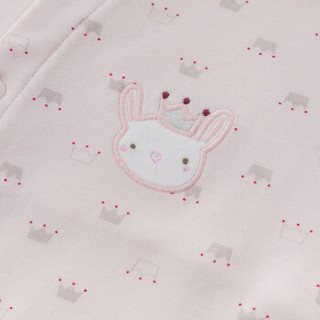 davebella戴维贝拉婴儿用品新生儿婴儿纯棉衣服礼盒套装男女宝宝送礼8件套 粉红色 59cm(3-6M)