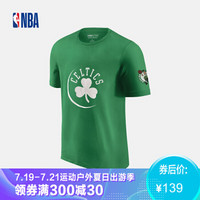 NBA 凯尔特人队 LOGO系列 绿色运动休闲针织内搭短袖T恤 图片色 L