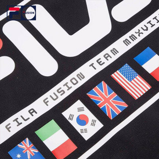 FILA FUSION系列  斐乐官方 情侣款提包 2019夏季新款单肩包手拎包 深黑-BK