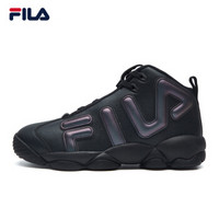 FILA（斐乐）男子篮球鞋冬季潮流休闲运动时尚LOGO休闲鞋男 黑色-BK 40.5