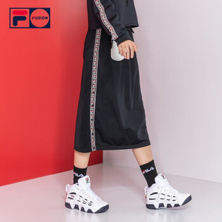 FILA  斐乐 FUSION系列 女子半身裙 侧织带裙子 深黑-BK 170/70A/L