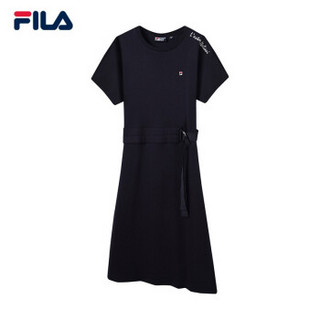 FILA 斐乐官方White Line系列 女子连衣裙 2019夏季新款女装 传奇蓝-NV 180/96A/XXL