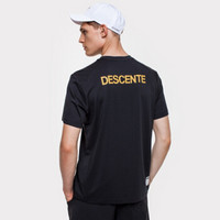 DESCENTE迪桑特 SPORTS STYLE 男子针织短袖T恤 D9331ITS73 黑色-BK 2XL(185/104A)