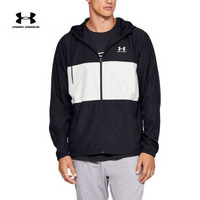 NBA-Under Armour UA男Sportstyle 运动训练夹克-1329297 黑白001 L