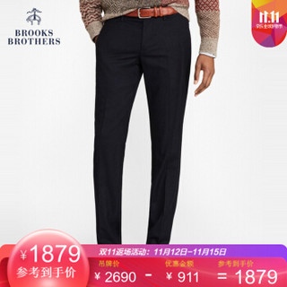 Brooks Brothers/布克兄弟男士绵羊毛超修身休闲裤西裤 4004-藏青色 3634