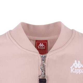 KAPPA卡帕女夹克外套休闲针织开衫短款上衣|K0825WK09D 粉色-400 XL