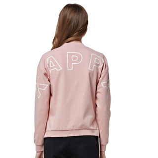 KAPPA卡帕女夹克外套休闲针织开衫短款上衣|K0825WK09D 粉色-400 XL