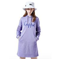 Kappa卡帕女款运动连衣裙宽松印花中长款连衣裙K0962QL01D 高贵紫-481 M