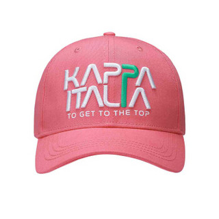 Kappa卡帕 情侣男女棒球帽遮阳帽鸭舌帽|K07Y8MB53 阳光橘红-576 均码