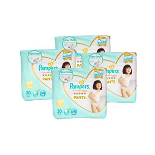 Pampers 帮宝适 一级帮系列 拉拉裤 XL30片*4包 日版