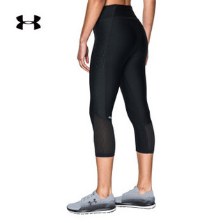 Under Armour 安德玛 UA女子 Fly-by印花紧身中裤-1297934 黑色007 L