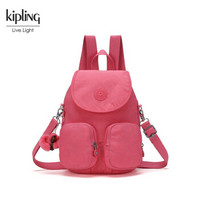 凯普林 kipling凯浦林2018新款双肩背包轻便旅行包大容量女士背包 都市亮粉
