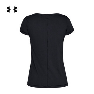 Under Armour 安德玛官方 UA女子 Armour 运动短袖T恤-1328964 黑色001 M