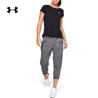 Under Armour 安德玛官方 UA女子 Armour 运动短袖T恤-1328964 黑色001 M