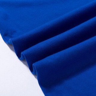 PONY/波尼春夏季男女情侣圆领运动休闲字母透气短袖T恤92W2AT83 蓝色（男） M