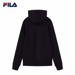 FILA 斐乐官方 女子卫衣 2019秋季新针织连帽LOGO卫衣女上衣 传奇蓝-NV 175/92A/XL