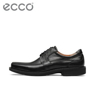 ECCO爱步男鞋潮流商务皮鞋男方头德比鞋 斯雅图600294 黑色60029401001 44