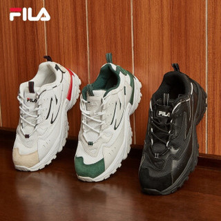 FILA 斐乐官方旗舰店 CALIPER 男子老爹鞋 2019新款休闲鞋运动鞋潮流复古男鞋 集团白-WT 42