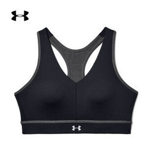 安德玛官方 UA Qualifier 女子运动内衣—中强度 Under Armour-1344334 黑色001 XL