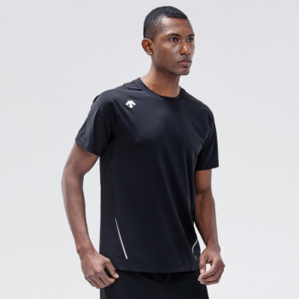 商品descente迪桑特 吴彦祖同款 男子针织短袖跑步t恤 d9231rts44