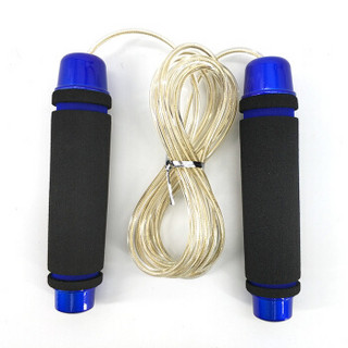 克洛斯威负重钢丝跳绳学生儿童运动男女训练健身绳子中考跳神 蓝色，有绳，无负重