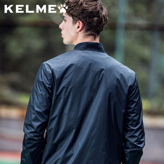 KELME卡尔美运动外套风衣棒球领防风防水训练夹克外套3881206 黑白 4XL/195