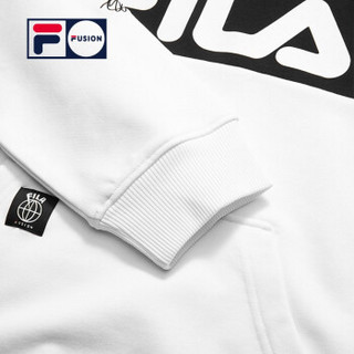 FILA（斐乐）2019 FUSION系列王源新年连帽卫衣男女春季新品套头衫 白色-WT 175/96A/L