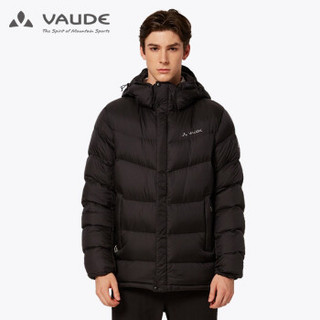 巍德（VAUDE）羽绒服男户外运动加厚时尚鹅绒外套700蓬抗寒保暖轻便外套 德国品质 黑色 L