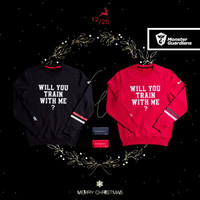 MSGD卫衣 情侣毛圈宽松套头上衣 圣诞红Christmas Red L(现货开售 顺丰)