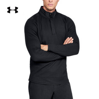 安德玛官方 UA Sweater 男子 高领运动卫衣 Under Armour-1317345 黑色001 M