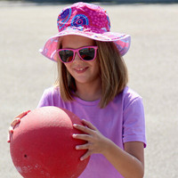 澳洲BanZ男女儿童防晒宝丽来偏光太阳镜墨镜 炫酷系列 飞行员款 — 粉色款 4-10岁