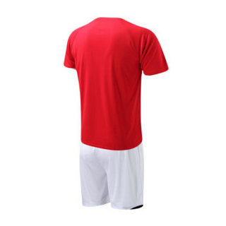 UMBRO茵宝男足球比赛服短袖短裤运动休闲套装健身跑步训练服 UCA63601-06红色 XL（成人）