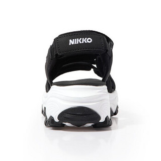 Nikko凉鞋日高户外女沙滩鞋户外女轻便增高运动凉鞋BS5229020 黑色 37