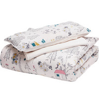 棉花堂婴儿床上用品纯棉三件套秋冬宝宝幼儿园儿童被罩床单枕头套 模拟人生 150*120cm