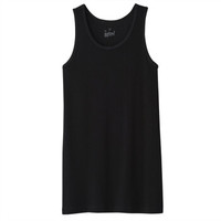 无印良品 無印良品 MUJI 男式 棉质凉爽 无袖衫 黑色 XS
