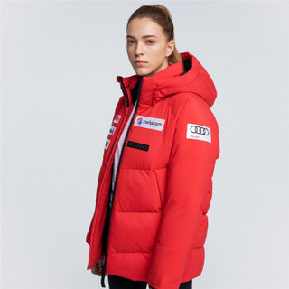 DESCENTE迪桑特 瑞士国家高山滑雪队 女子加厚羽绒服 D9432SDJ65 红色-RD XL(175/92A)