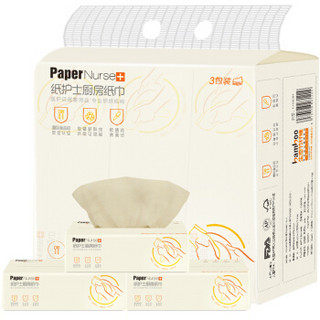 纸护士 厨房纸巾 双层 80抽*3包