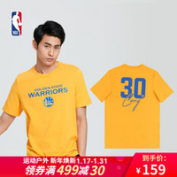 NBA 新款夏装Clinch Tee 热爱系列 勇士队库里 棉男式短袖T恤 图片色 M