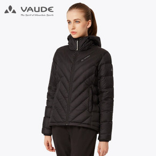 巍德（VAUDE）羽绒服女 秋冬新款鹅绒700蓬保暖防风厚冬装外套 黑色 S