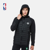 NBA 凯尔特人LOGO连帽保暖棉服外套 男款 QJ55D 图片色 S