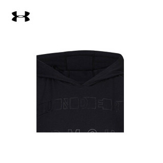 安德玛官方 UA Cropped 女子 运动连帽T恤 Under Armour-1325581 黑色001 L