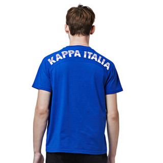 Kappa卡帕 男款运动短袖休闲T恤夏季半袖|K0815TD70D K0815TD70D-868/海蓝色 XL
