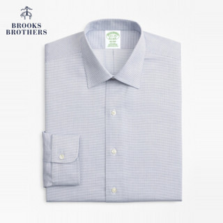 Brooks Brothers/布克兄弟男士秋新品修身免烫正装衬衫1000069144 B465-蓝色 15/H/3