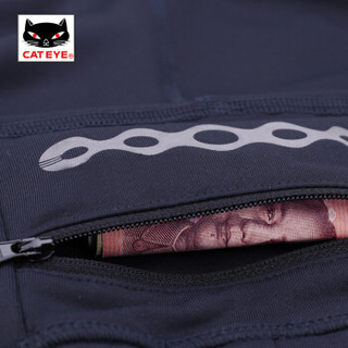 猫眼（CATEYE） 自行车骑行裤保暖裤秋冬季户外运动长裤紧身裤 黑色 XL