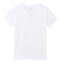 無印良品 MUJI 無印良品 女式 棉V领短袖T恤 白色 XL