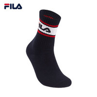 FILA 斐乐官方 女子高腰袜 2019夏季新品时尚运动袜女袜 传奇蓝-NV XS