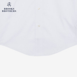 Brooks Brothers/布克兄弟男士免烫长袖纯色正装衬衫 1001-白色 14/H/2