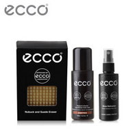 ECCO爱步 磨砂皮/翻毛皮清洁护理3件套组 磨砂皮/翻毛皮橡皮及护理剂 xh2ws 咖啡色