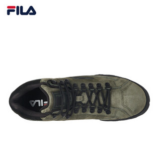 FILA 斐乐官方 男子复古工装鞋W系列TRAIL BLAZER 甲虫绿-BT 42.5